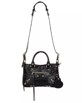 Сумка через плечо Balenciaga Medium Le Cagole Tote, черный