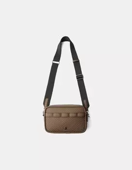 Сумка через плечо Bershka, хаки