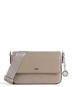 Сумка через плечо Bryant из зернистой яловой кожи. Dkny, коричневый