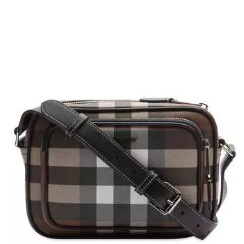 Сумка через плечо Burberry Paddy Giant Check Shoulder Bag, цвет Dark Birch Brown