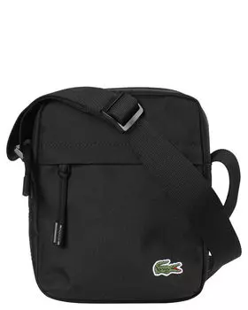 Сумка через плечо через плечо Lacoste, черный
