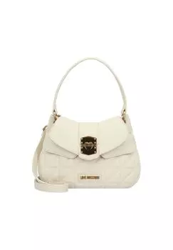 Сумка через плечо Click Heart 26 см LOVE MOSCHINO, цвет Butter