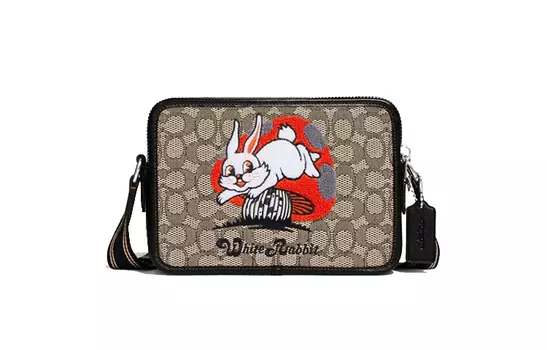 Сумка через плечо COACH унисекс Charter, Khaki with black