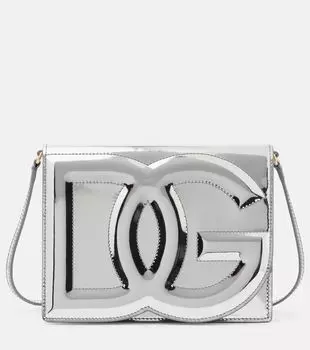 Сумка через плечо dg из зеркальной кожи Dolce&Gabbana, красный