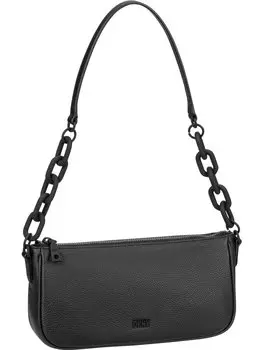 Сумка через плечо DKNY Frankie Pebble Leather TZ Demi, черный