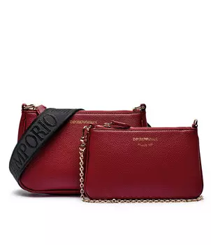 Сумка через плечо Emporio Armani 4in1, бордо