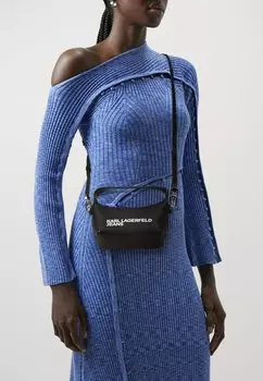 Сумка через плечо Essential Logo Mini Top Handle Karl Lagerfeld, черная