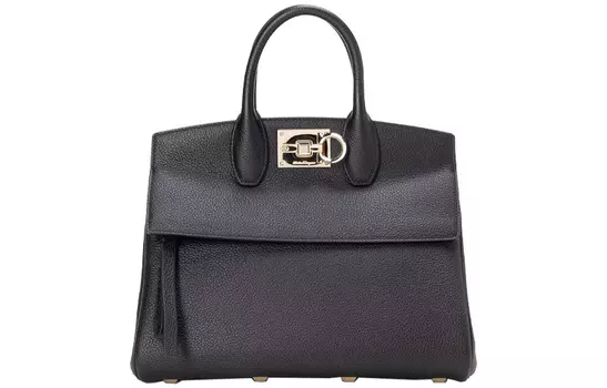 Сумка через плечо Ferragamo из телячьей кожи, стандартная женская, черная