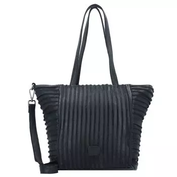 Сумка через плечо FREDs BRUDER Riffelhrnchen Leder 31 cm, черный