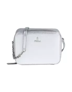Сумка через плечо Furla, серебро