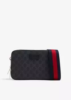 Сумка через плечо Gucci GG Supreme Mini, черный