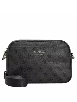 Сумка через плечо Guess 20 cm, цвет latte logo/brown