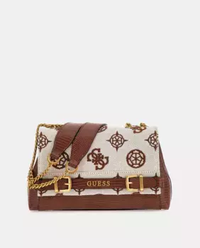 Сумка через плечо Guess Sestri с логотипом Guess, цвет Marrn claro