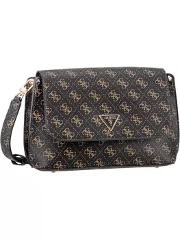 Сумка через плечо Guess Umhngetasche Meridian Flap Crossbody Logo, цвет Brown Logo