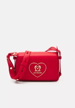 Сумка через плечо HEART PLAQUE Love Moschino, красный