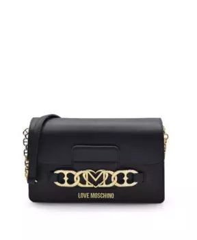 Сумка через плечо Iconic с логотипом Love Moschino, черный