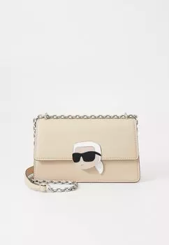 Сумка через плечо IKON PEBBLE KARL LAGERFELD, бежевый