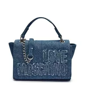 Сумка через плечо из денима Love Moschino, синий