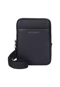 Сумка через плечо Jasper Jacob кожаная 13 см BOGNER, черный