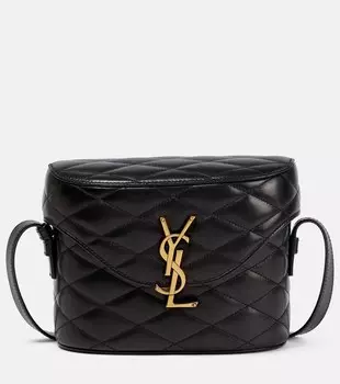 Сумка через плечо June из стеганой кожи Saint Laurent, черный
