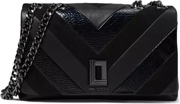 Сумка через плечо Karl Lagerfeld Paris Lafayette Shoulder, цвет Oil Slick