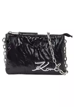 Сумка через плечо Karl Lagerfeld Soft Double, черный