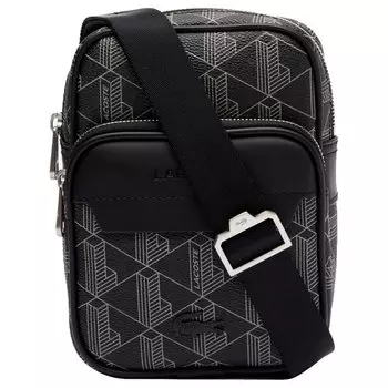 Сумка через плечо Lacoste The Blend S 18.5 cm, цвет monogram noir gris