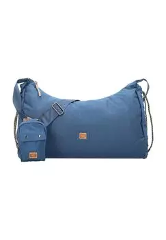 Сумка через плечо Laona 47 см camel active, темно-синий