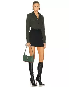 Сумка через плечо Le 5 a 7 Saint Laurent, цвет Alpine Green