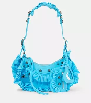 Сумка через плечо Le Cagole XS Balenciaga, бирюзовый