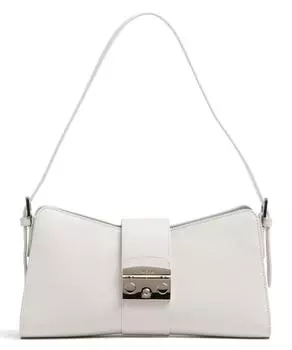 Сумка через плечо Metropolis Remix M из мелкозернистой телячьей кожи Furla, белый