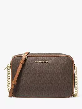 Сумка через плечо MICHAEL Jet Set Travel Signature East/West Michael Kors, желудь