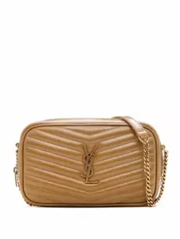 Сумка через плечо Mini Lou Saint Laurent, коричневый