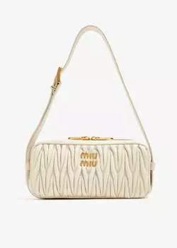 Сумка через плечо Miu Miu Matelass Nappa Leather, белый