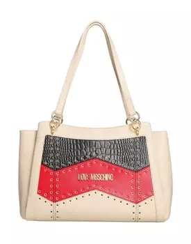 Сумка через плечо Moschino, слоновая кость
