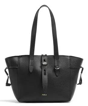 Сумка через плечо Net S из зерненой кожи Furla, черный