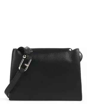 Сумка через плечо Nuvola s из зерненой кожи Furla, черный