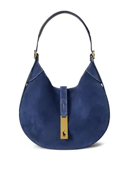 Сумка через плечо Polo Ralph Lauren mini Polo ID из замши с закругленными краями
