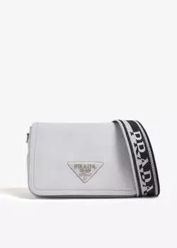 Сумка через плечо Prada Leather, серый