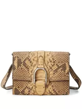 Сумка через плечо Python Wellington Ralph Lauren Collection, коричневый