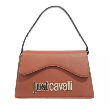 Сумка через плечо резиновая Just Cavalli, коричневый