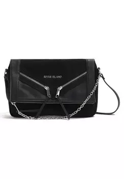 Сумка через плечо River Island, черный