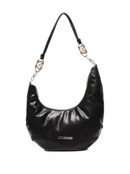 Сумка через плечо с цепочкой и полумесяцем Love Moschino, черный