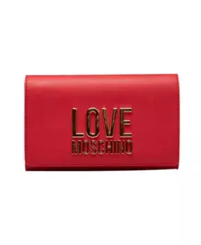 Сумка через плечо с цепочкой Love Moschino, красный
