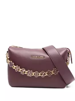 Сумка через плечо с цепочкой Love Moschino, красный