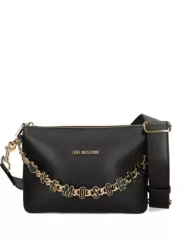 Сумка через плечо с цепочкой Love Moschino, черный