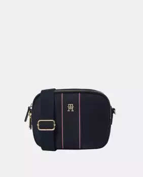 Сумка через плечо с фирменной символикой Tommy Hilfiger, тёмно-синий