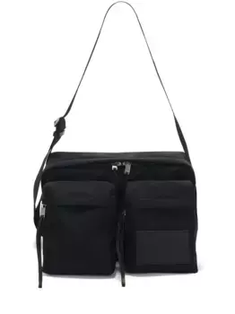 Сумка через плечо с карманами JIL SANDER, черный