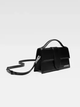Сумка через плечо с клапаном Ле Гранд Бамбино Jacquemus, черный/серебристый