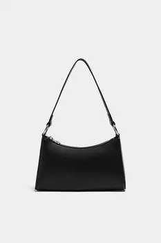 Сумка через плечо с кольцами Pull&Bear, черный